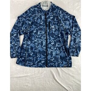 FORLOH SolAir Full-Zip Sun Hoodie Sz XXL Sea Clear Camouflage Blue Long Hunting